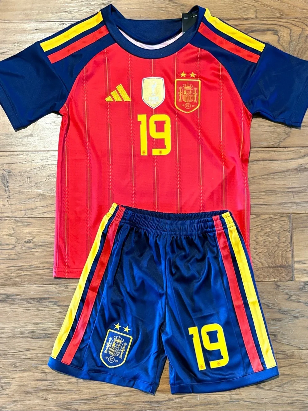 Spain Lamine Yamal ADIDAS Youth Soccer Jersey set - Jersey + Short